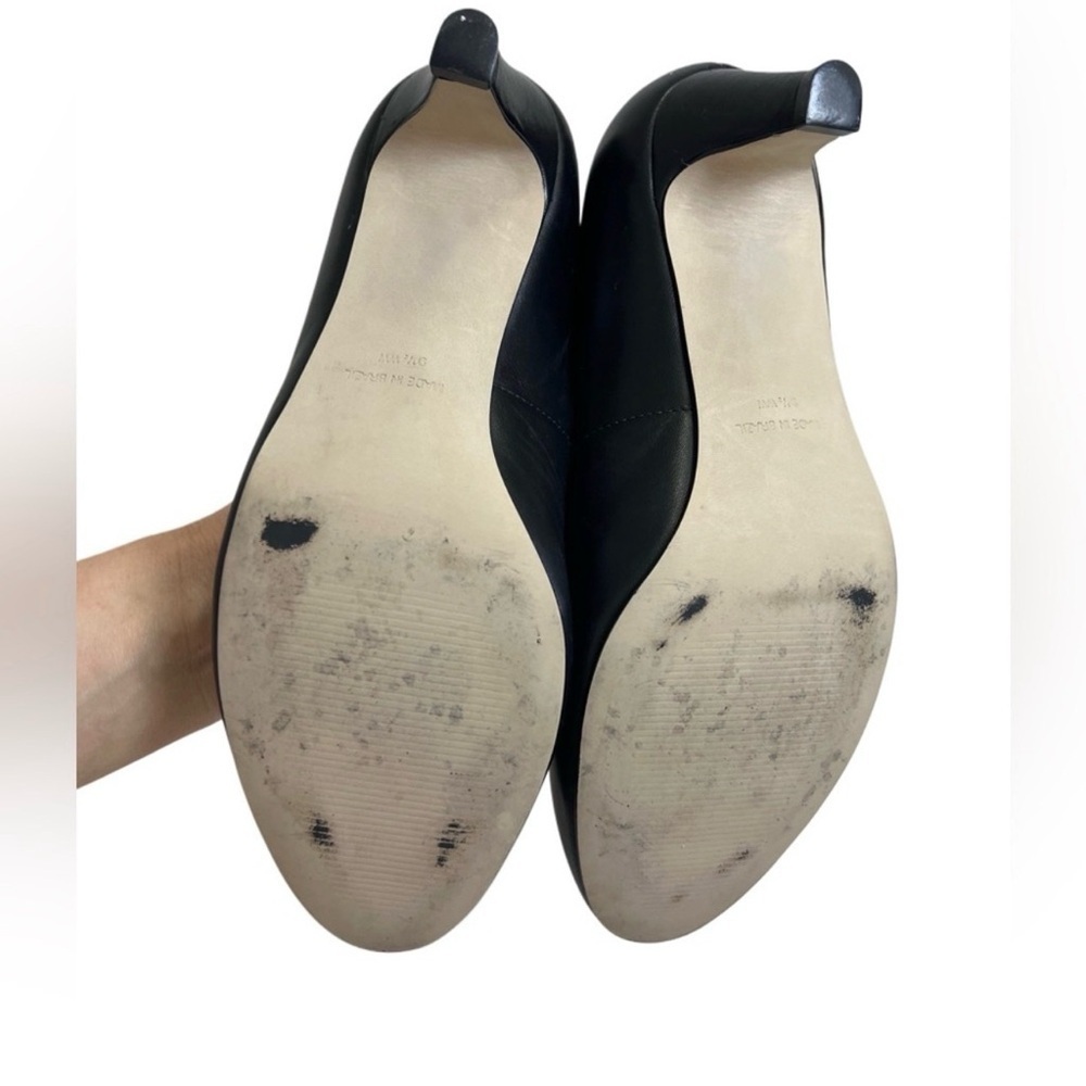 Walking Cradles Leather Elegant Black Kitten Heel shoes 9.5 - Picture 6 of 7